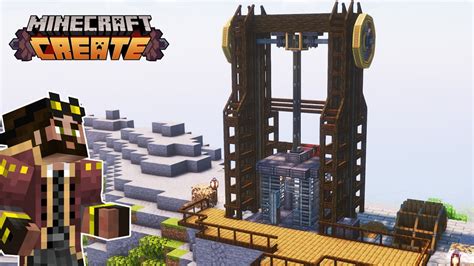 I built a WORKING MINESHAFT ELEVATOR in Minecraft Create Mod - YouTube