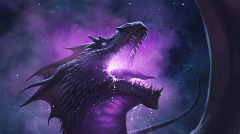 Dragon In Purple Background 4K 5K HD Dragon Wallpapers | HD Wallpapers | ID #67323