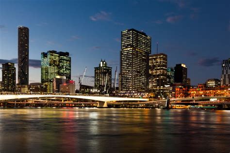 Brisbane city skyline stock image. Image of cloud, rise - 77499771