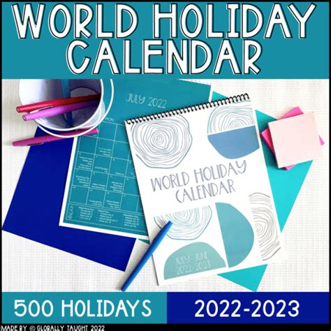 Multicultural Calendar 2023 - Printable Calendar 2023