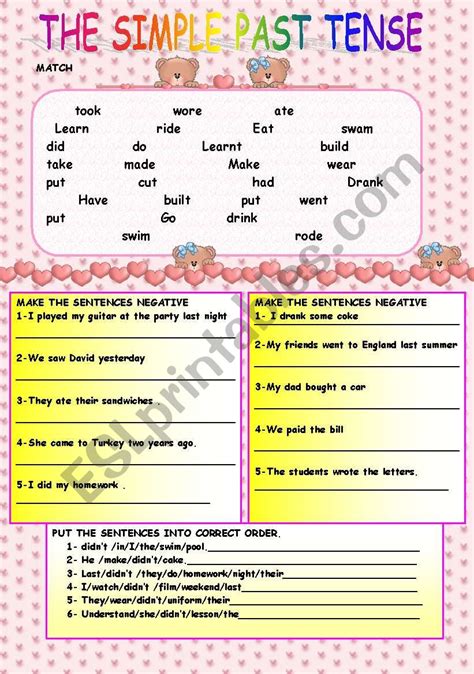 simple past-negative form - ESL worksheet by seldaburakmami