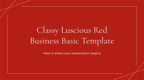 red and white presentation template