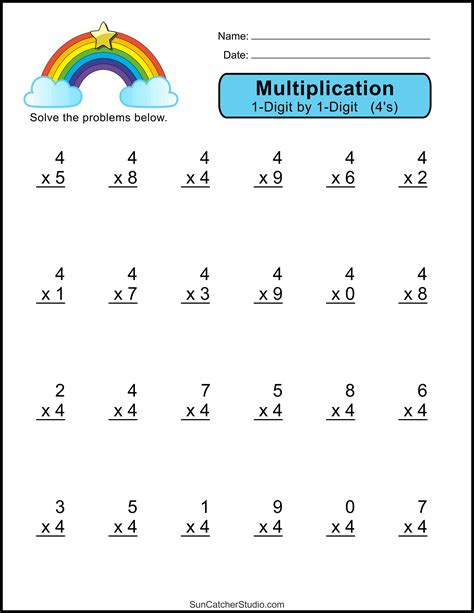 Printable Multiplication Worksheets