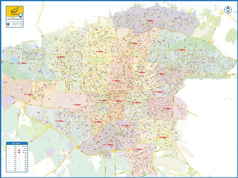نقشه تهران 1403 + تمام مناطق با کیفیت بالا