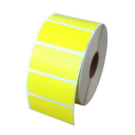 Zebra Compatible 56001 Yellow Labels, 2in x 1in - 1280 Labels Per Roll, 2 x 1 (51 x 25mm) yellow ...