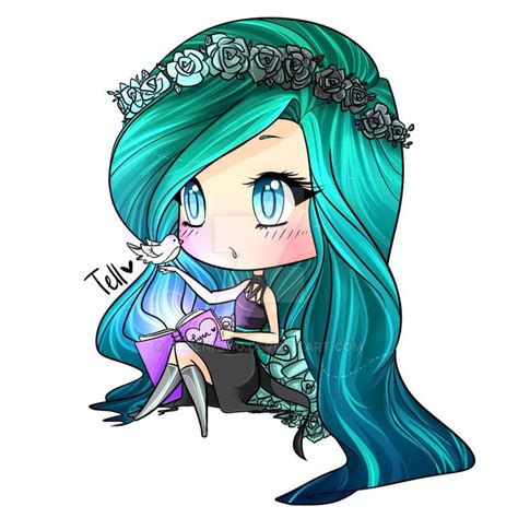 Pastel Goth Chibi for Lynn by fa11enha1o on DeviantArt