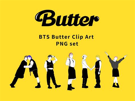 BTS Butter Logo Clipart Set, Army Logo Png File,bts Butter Wall Art Poster, Room Decor,bts ...