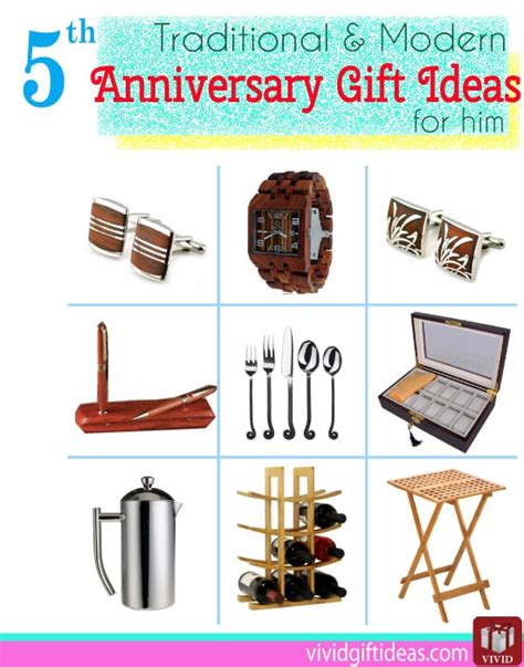 5th Wedding Anniversary Gift Ideas For Him - Vivid's Gift Ideas