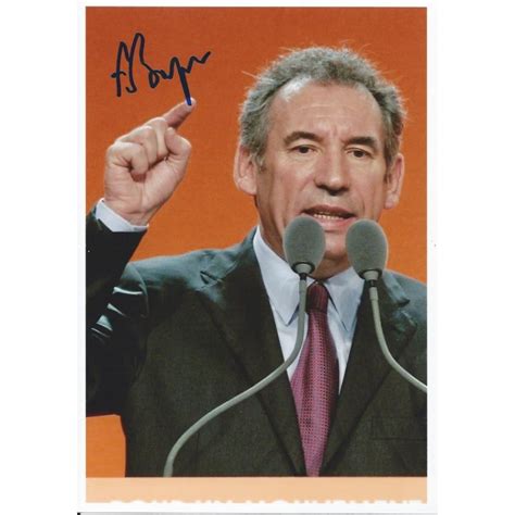 Autographe François BAYROU