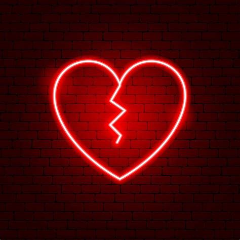 Broken Heart Neon Wallpapers - Top Free Broken Heart Neon Backgrounds ...