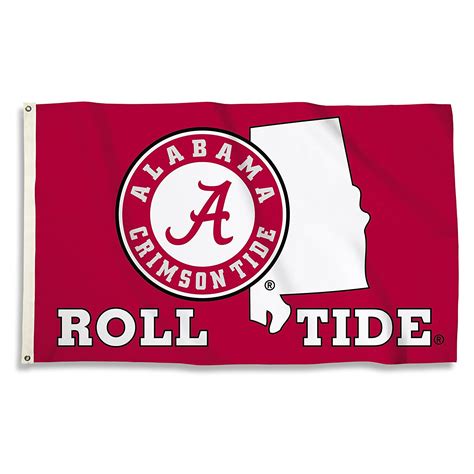 Alabama Crimson Tide 23602 STATE OUTLINE 3x5 Flag Outdoor Banner University of 15889236020 | eBay