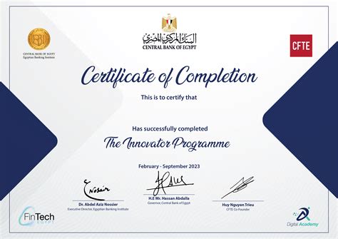 Innovator Programme - Open Banking Track • Mohamed Saafan Abdelbaset • Certificate from the ...