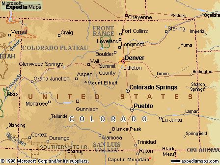 Colorado Gold Mines Map