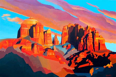 Grand Canyon Sunset by Rafe Terry | Southwest art, Desert art, Landscape illustration