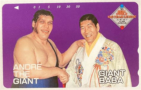 テレカ ジャイアント馬場/アンドレ・ザ・ジャイアント GIANT BABA & ANDRE THE GIANT | まんだらけ Mandarake