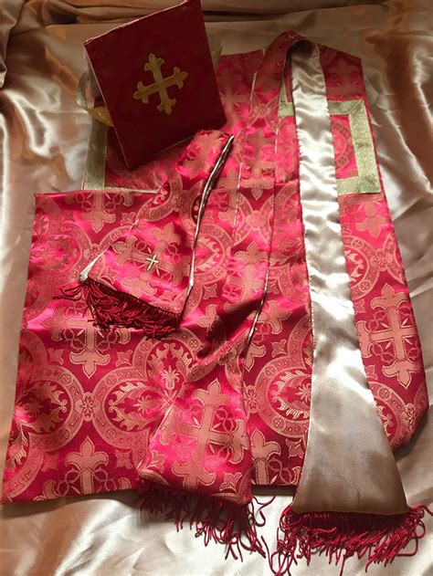 Catholic Latin Mass Vestment Set Sacred Heart Latin Mass | Etsy