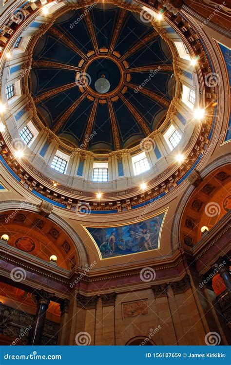 The Dome of the Minnesota State Capitol, St Paul Stock Image - Image of government, america ...