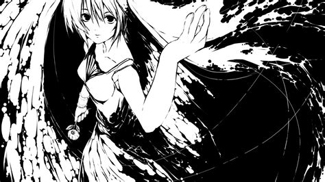 2560x1440 hatsune miku, black white, girl 1440P Resolution Wallpaper, HD Anime 4K Wallpapers ...