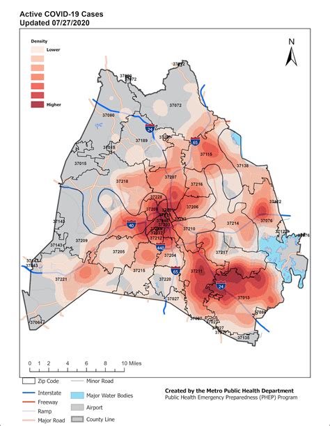 A snapshot of July's rising numbers of COVID-19 cases in Nashville by zip code – Tennessee Lookout