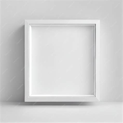 Premium AI Image | White Frame Texture Background Realistic Square ...