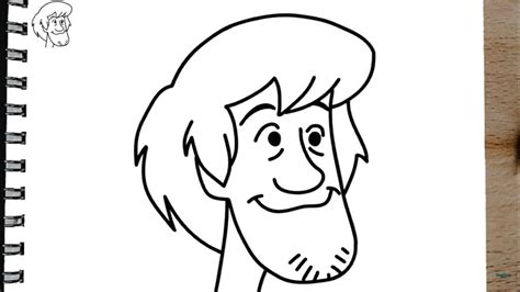 How to draw SHAGGY STEP BY STEP from Scoby Doo - YouTube