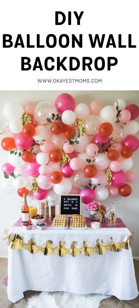 DIY Balloon Wall | Party balloons diy, Party decorations diy balloons ...