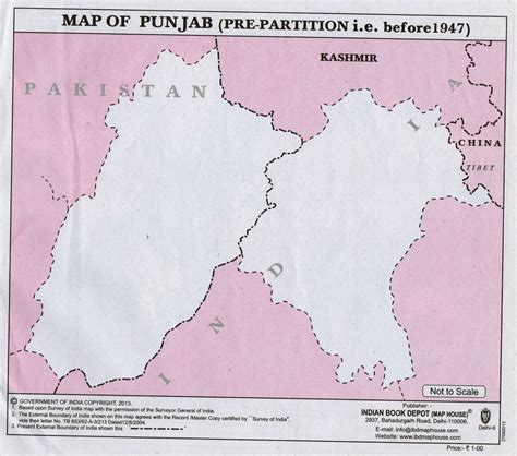 Old Map Of India Before Partition