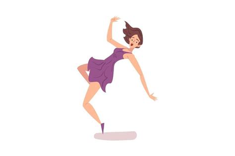 a woman in a purple dress is dancing with her arms up and legs spread out