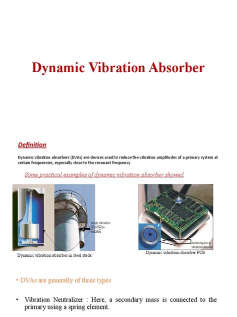 Dynamic Vibration Absorber | PDF | Classical Mechanics | Mechanics