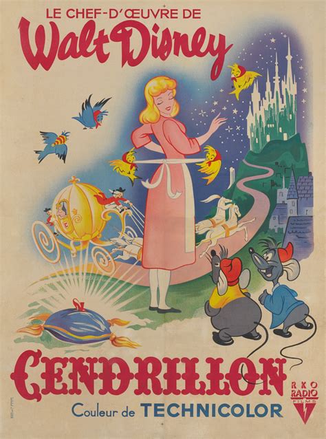 CINDERELLA / CENDRILLON (1950) POSTER, FRENCH | Original Film Posters Online | 2020 | Sotheby's