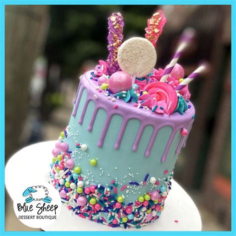 Blue & Lavender Candyland Cake – Blue Sheep Bake Shop