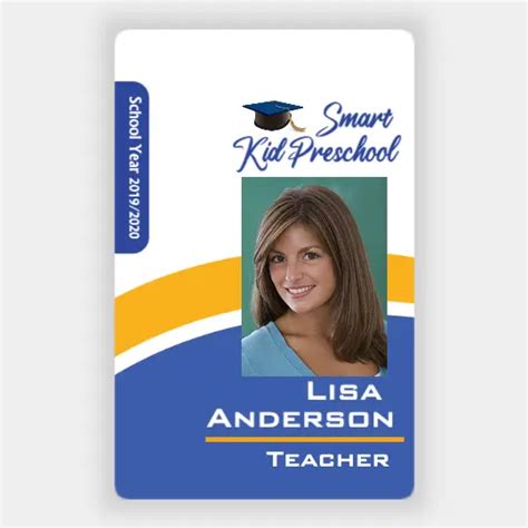 Teacher ID | Vertical | Great Selection of School ID Cards Templates ...