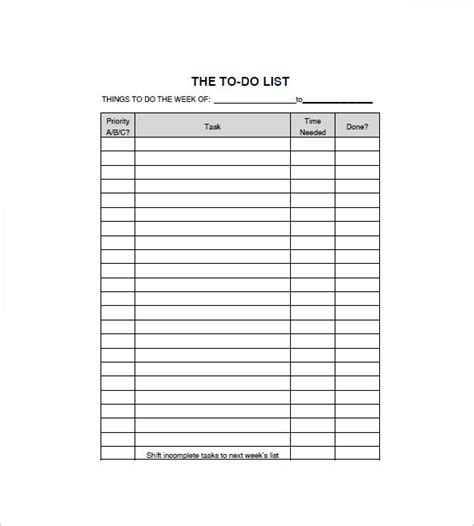 10 Awesome Printable Printables Things To Do List Template