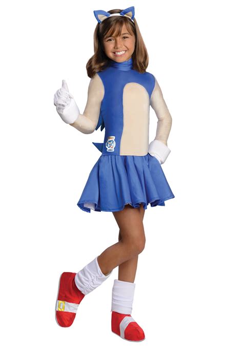 Child Sonic Girls Costume