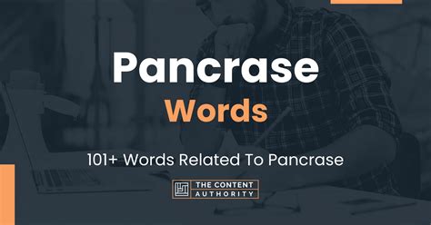 Pancrase Words - 101+ Words Related To Pancrase