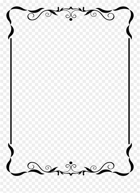 Download Clip Free Congratulations Clipart Black And White - Elegant Classy Border Design - Png ...