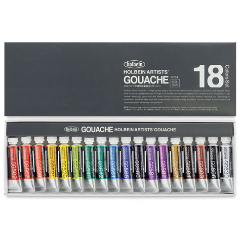 Holbein - Designers' Gouache 18-Color 5ml Artist Set - Walmart.com ...