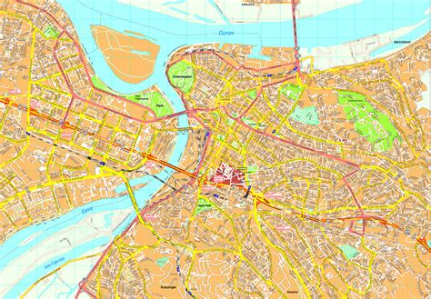 Beograd Vector map. Eps Illustrator Map | Vector World Maps