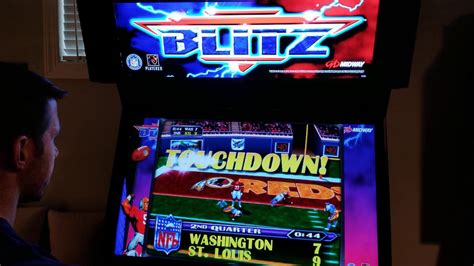 Nfl Blitz Arcade Cabinet Mame Gameplay W Hypermarquee You