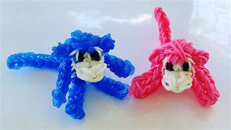 Rainbow Loom, 3D Monkey Rainbow Loom Charm, Loom bands instructions, how to make - YouTube