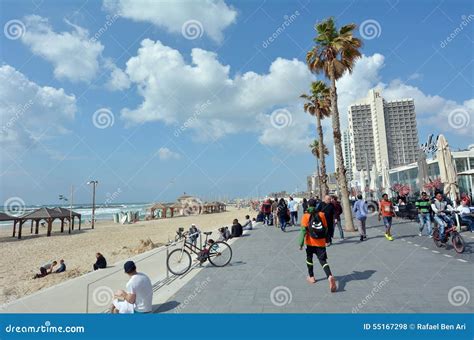 Tel Aviv Promenade in Tel Aviv Israel Editorial Stock Photo - Image of ...