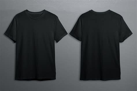 T-shirts mockup psd in black | premium image by rawpixel.com / Benjamas | Kaos sablon, Membuat ...
