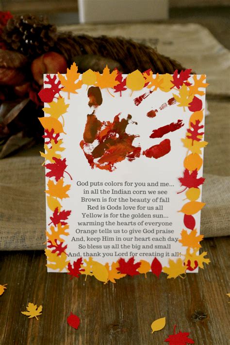 Thanksgiving Handprint Craft for Kids