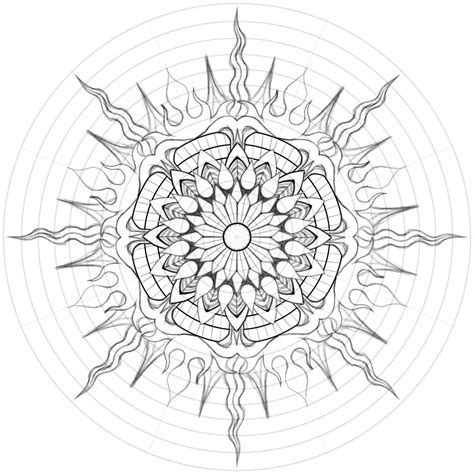 Pin on Tattoos | Mandala sun tattoo, Mandala drawing, Mandala design art