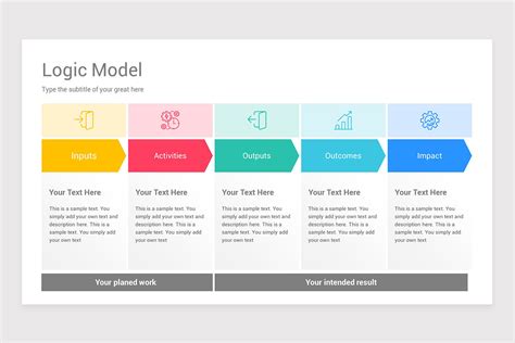 Logic Model PowerPoint Template Designs | Nulivo Market