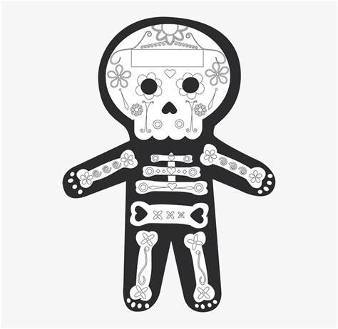 Day Of The Dead Clipart Catrina - Day Of The Dead Clipart Black And White PNG Image ...