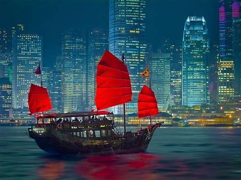 Hong Kong boats at night, similar to the Pavilion, the boat Temper or "T" is on when she first ...