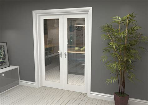 White P10 French Door Set 1426mm(w) X 2021mm(h) French Doors At Climadoor