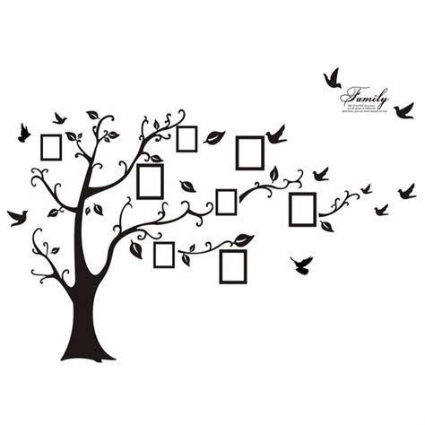 New Photo Picture Frame Family Tree Wall Sticker | Family tree wall decal, Family tree wall ...