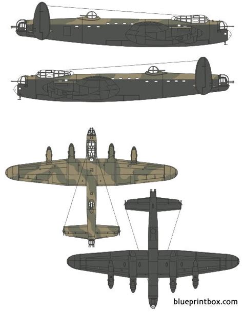 avro lancaster mki - BlueprintBox.com - Free Plans and Blueprints of Cars, Trailers, Ships ...